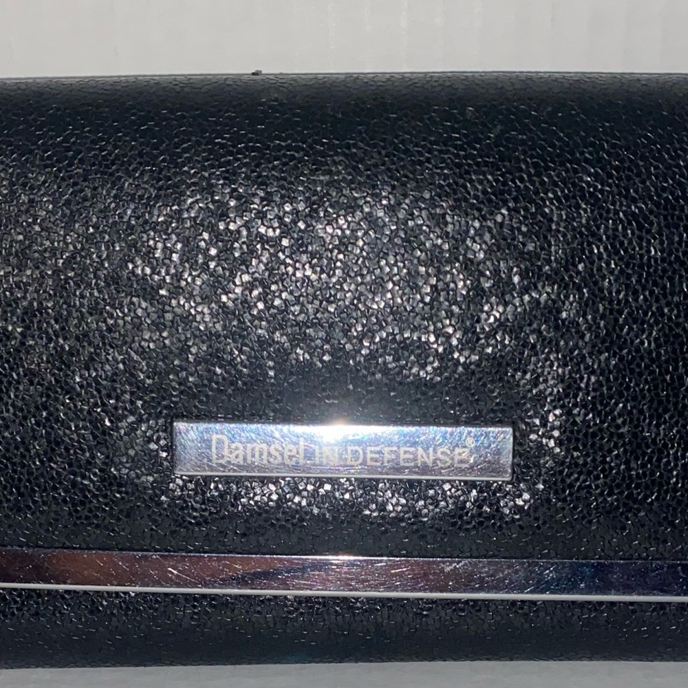 Damsel in Defense black wallet euc